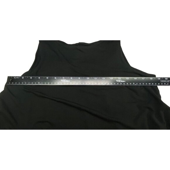 J JILL Wearever Women Sleeveless Pullover Knit Midi Dress Sz M Black Casual 13-8 - Picture 7 of 11